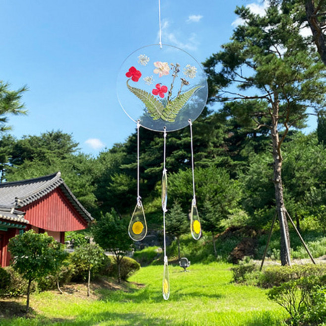 to 토단 초등저 아크릴 압화 드림캐쳐 만들기 - 1인세트 좋은꿈 모빌만들기 예쁜드림캐쳐 DIY, 단품, 1개