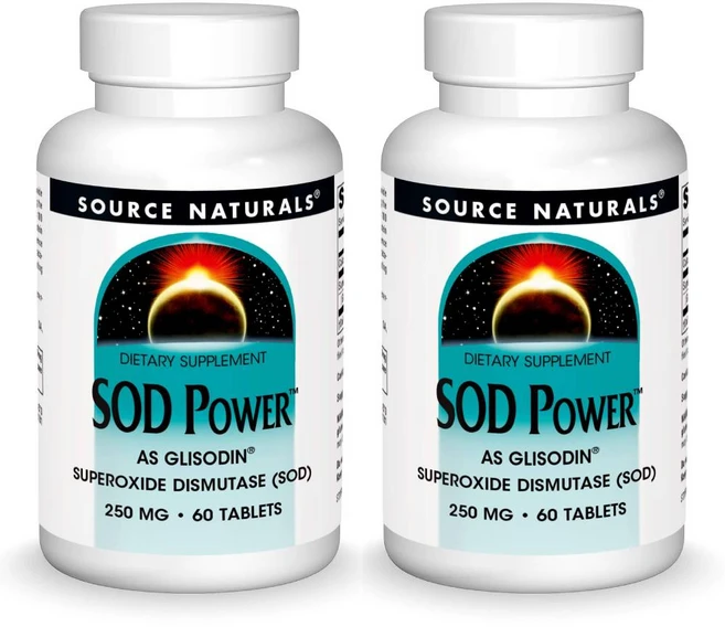 소스내추럴 SOD 파워 250mg 60정 슈퍼옥사이드 디스뮤타제 글리소딘 글리아딘 복합체 항산화 - 쿠팡