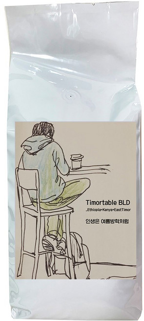 티모르테이블 (인생은여름방학처럼) 로스팅 원두 맛있는 커피 폴바셋 블루보틀 산미없는 모모스 원두 커피, 100g, 커피메이커, 1개