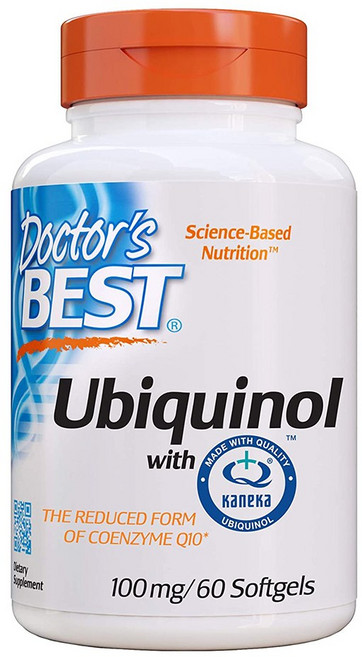 Doctor's Best 닥터스베스트 카네카 유비퀴놀 Ubiquinol with Kaneka 60소프트겔, 60정, 1개