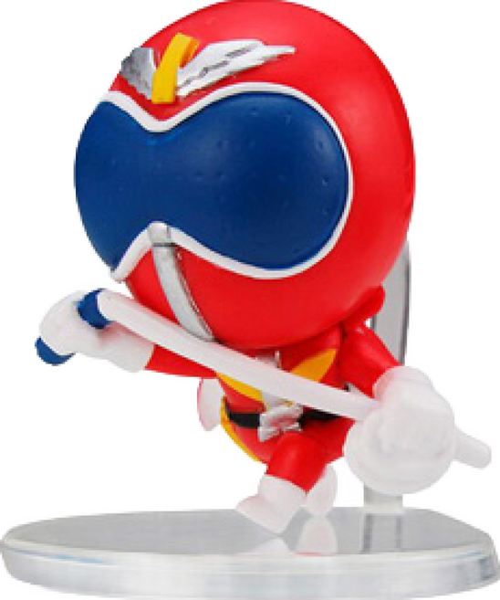 BANDAI 超級戰隊系列公仔 ACTION FIGHT 轉蛋扭蛋, 1個, B款/紅戰士款1I691