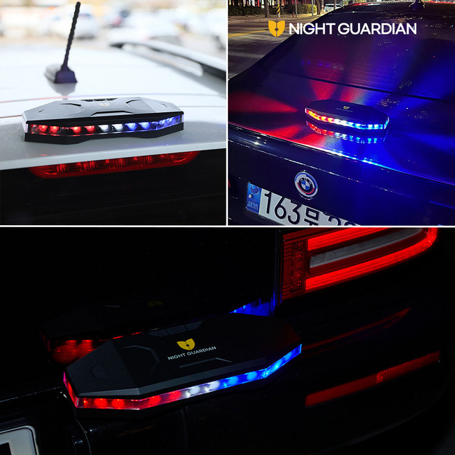 나이트가디언V LED 교통사고 안전경고등 싸이렌 랜턴 2차 사고 예방 비상등 휘슬, 1개