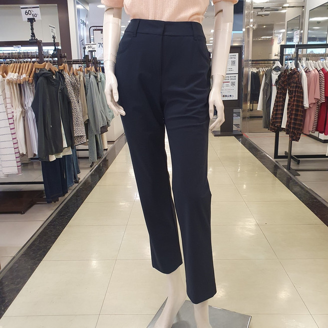 샤트렌 여성 정장 바지 시원한 소재의 슬림핏 일자 바지