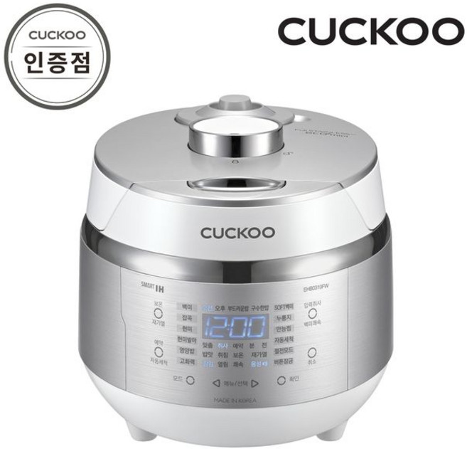 쿠쿠 3인용 IH압력밥솥, CRP-EHB0310FW, 화이트실버, CRP-EHB0310FW