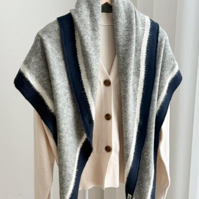 향기레시피 여성 캐시미어 숄 머플러 니트 목도리