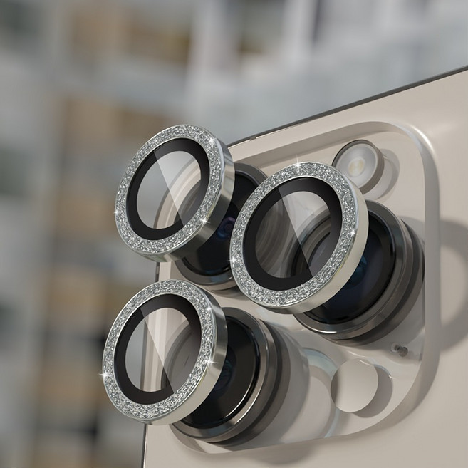 炫彩鷹眼鏡頭貼 合金玻璃適用於 iPhone 15 Pro Max i12 i13 i11, 炫銀(單顆),14/14plus, 1個