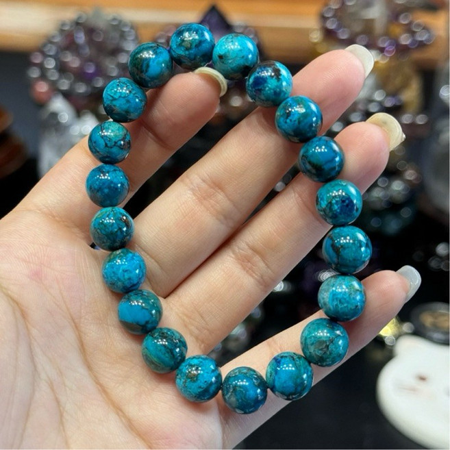 綠松石手珠 10.5mm圓珠 手圍17 無染色老料