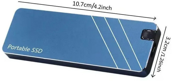 대용량 저장 USB 3 0 인터페이스 메모리 하드 드라이브 휴대용 고속 SSD 2TB 4TB 8TB 16TB 30TB, 15) 16TB - 파란