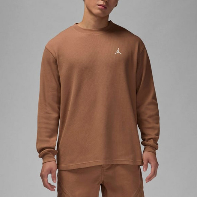 나이키 조던 에센셜 와플 롱슬리브 브라운