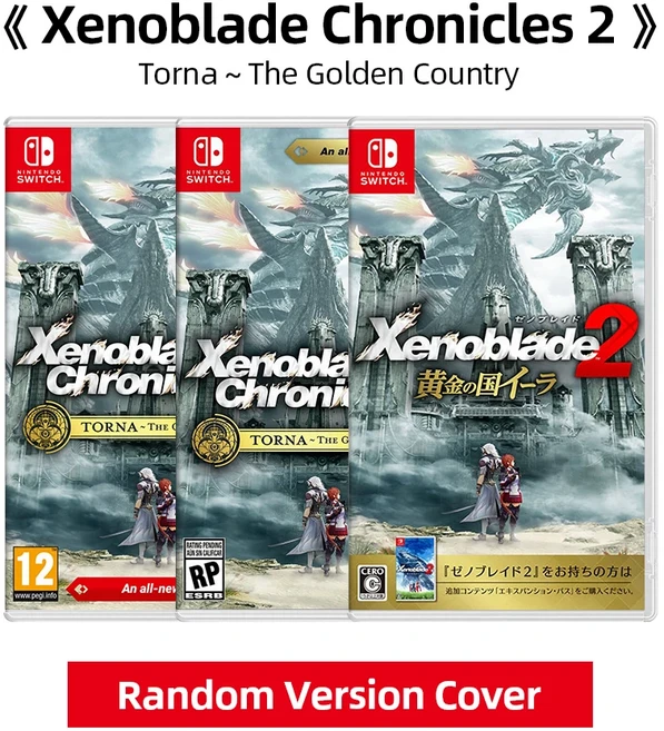 Xenoblade Chronicles 2 Torna: The Country - DLC 포함 Nintendo Switch 게임 스위치 OLED용 실제 카트리, 01 Random Cover