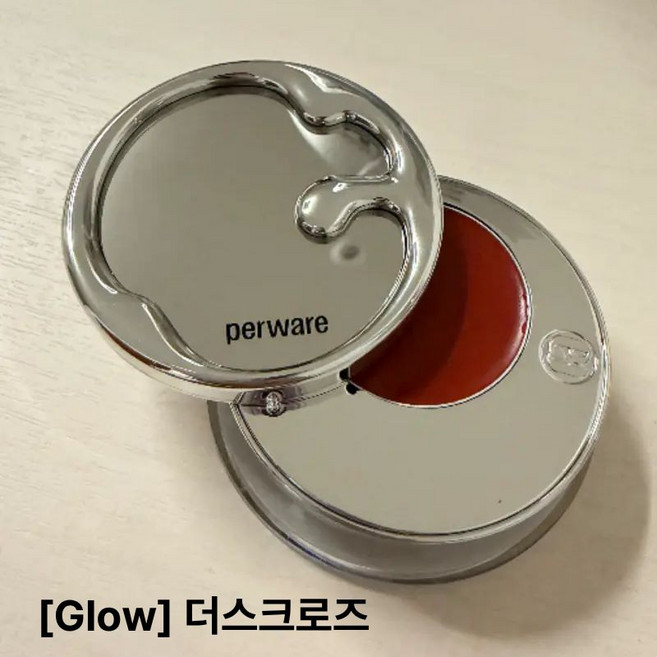 [정품] 페르웨어 립그립 /맥세이프 호환 립밤 그립톡 립틴트 거울 키링 4in1 립글로우 립케어 휴대용 립 액세서리, 1개, 2g, Glow 더스크 로즈