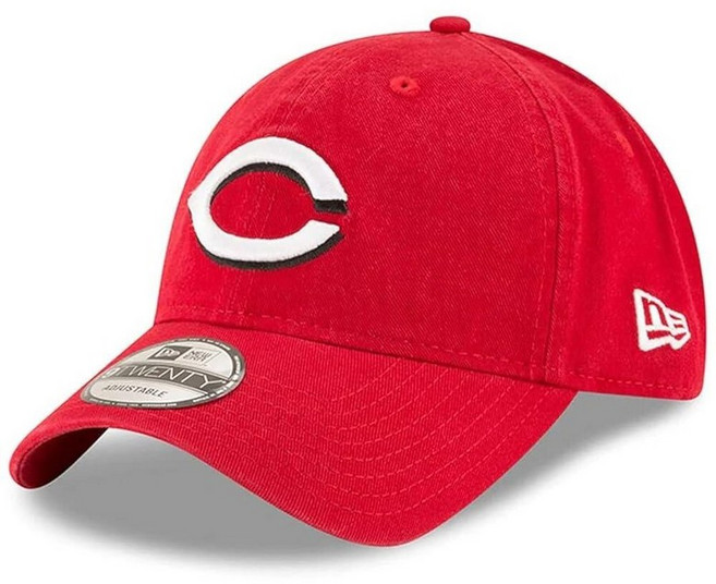 New Era MLB 카키 코어 클래식 9TWENTY 조절 가능한 모자 캡 프리 사이즈 Houston Astros. [호환], 신시내티 레즈
