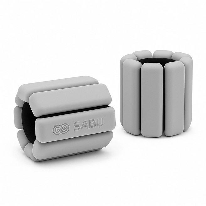 SABU 중량밴드 모래주머니 손목 발목 아령, 1kg, 그레이