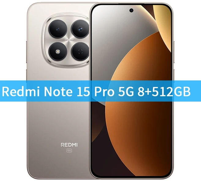글로벌 버전 샤오미 REDMI NOTE 15 PRO 5G 스마트폰 256GB/512GB DIMENSITY 7400-ULTRA 1.5K 120HZ AMOLED, 03 Standard, 01 China Mainland, 03 8GB 512GB Titanium, 512GB