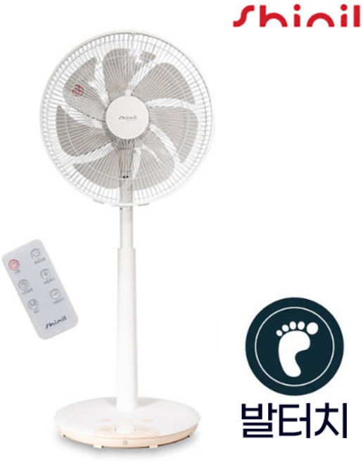 신일 선풍기 SIF-A14RKP 3단풍량 좌우회전 7엽날개 유아풍 수면풍 어르신선풍기 좌석용 리모컨 발터치