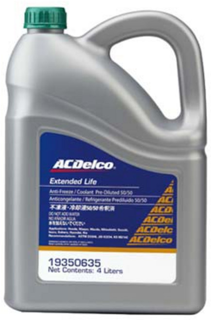 ACDelco 水箱精 50% 綠色 4L 水箱液：防凍、抗沸、防鏽蝕 長效保護, 1個, 2瓶以上 請選宅配寄送