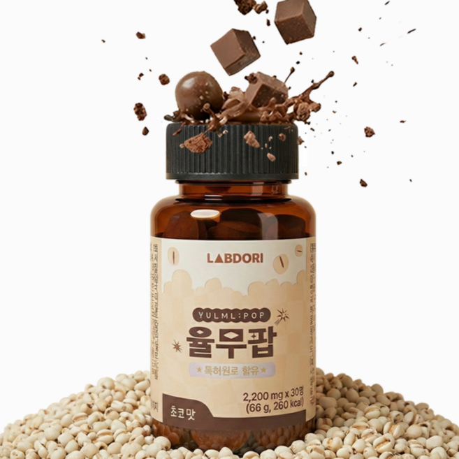 율무팝 국내산 율무 영양설계 유산균 비타민 미네랄 4종, 1박스, 30정