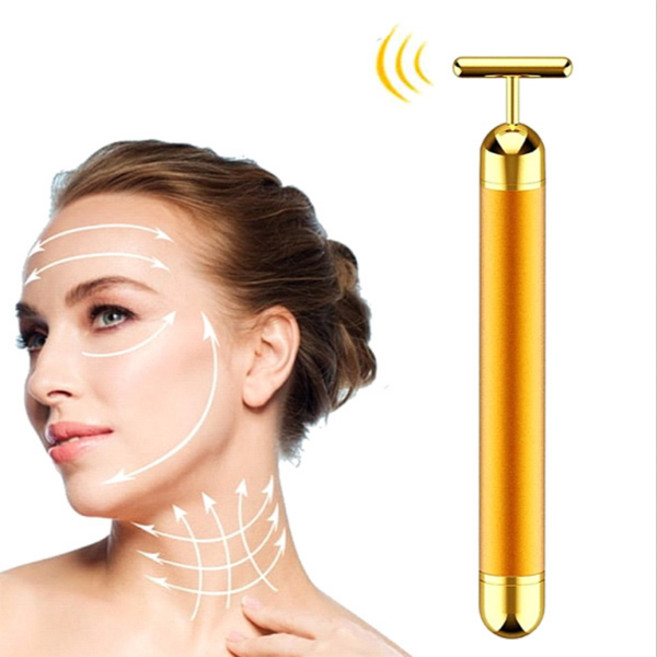 분당6000회 고주파진동 피부탄력 눈마사지 얼굴리프팅 골드 에너지 뷰티바, 1개, 단품