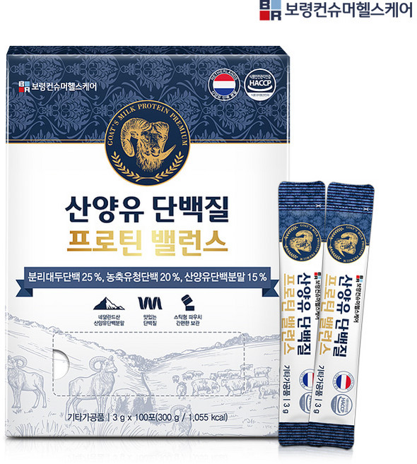 보령 산양유 단백질 프로틴 밸런스 3g x 100포, 300g, 1개