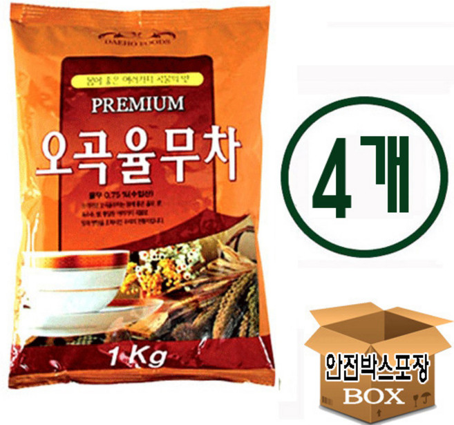 대호 오곡율무차, 1kg, 1개입, 4개