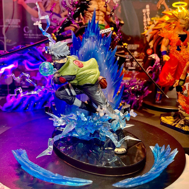 Banpresto 火影忍者 旗木卡卡西 Vibration Stars 公仔, 無燈座版(新版卡卡西千鳥版本3),含公仔(附正版原盒), 1個