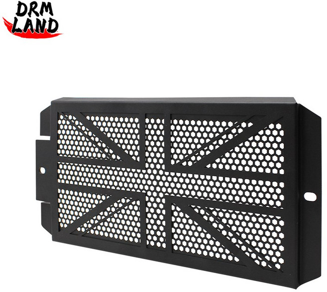 라디에이터 오토바이 본네빌 엔진 T100 바버 스트리트 트라이엄프 T120 스크램블러용 보호 가드 커버 그릴 액세서리, Black, 1개