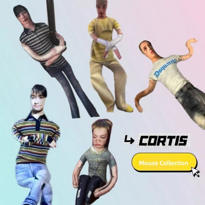 신상품 코르티스 추상 인형 풀 스켈레톤 마우스 드라이 마틴 골드 메인 트레이닝 액션 피규어 수집용 장난감 모델, [06] 컬러 스트라이프 안간호(마우스 드라이 1개), 1