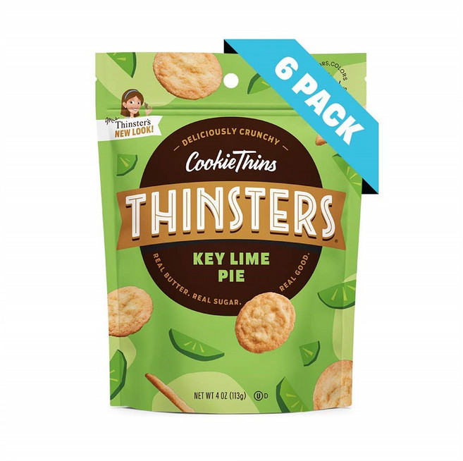 씬스터스 키라임 파이 크런치 쿠키 113g 6개 THINSTERS Cookies Key Lime Pie