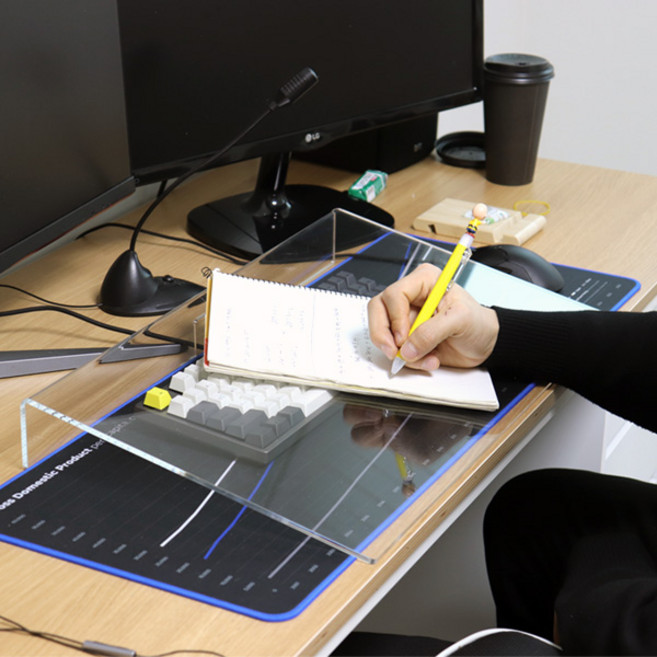 아크릴 투명 필기대 독서대 수험생 책받침대, 없음