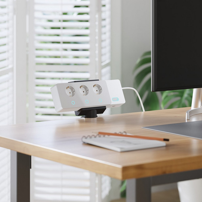 엔산마운트 PM-H02 멀티탭 거치대 책상정리 선정리용 홀더, 블랙, 1개