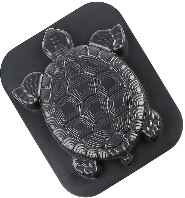 거북이 모양의 시멘트 벽돌 금형 내구성 맞춤형 디자인 포장 스테핑 도로 콘크리트 제조기 플라스틱 정원, 01 Black, 01 XXL