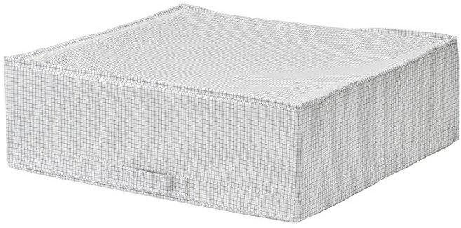 이케아 스투크 수납박스 화이트그레이 55x51x18cm, 화이트+그레이, 1개