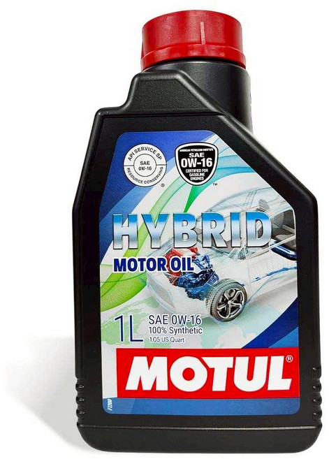 MOTUL HYBRID 0W16 全合成 節能油電車專用機油 改善冷啟動性能減少摩擦阻力, 1個, 1L