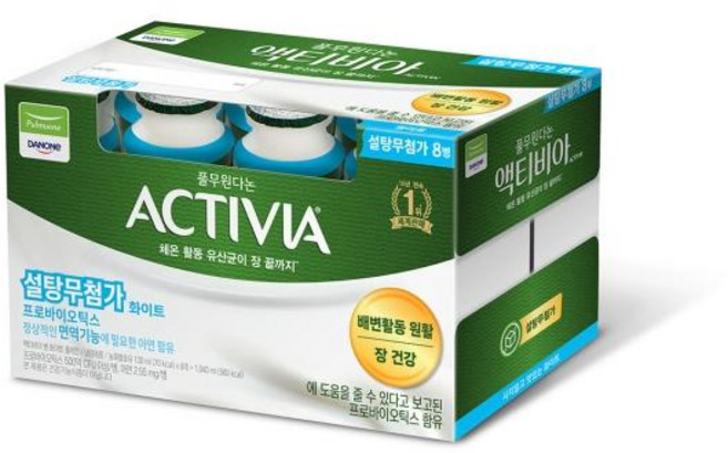 풀무원 액티비아 병 화이트 플레인 130ml 8개