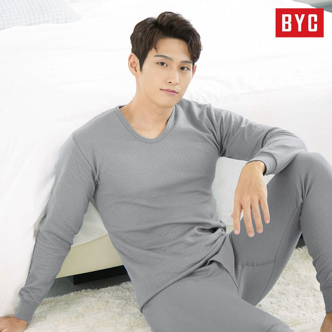 BYC 남녀 삼중 보온메리 순면 내복 상하세트