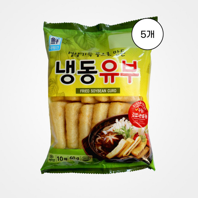 대림선 냉동유부, 5개, 60g