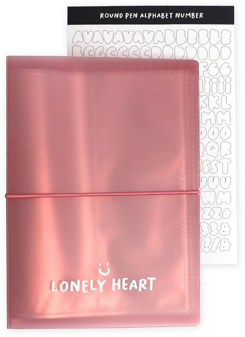 커스텀 포토인생 네컷 사진 앨범 포토북 + 스티커, 20매, 4x6 핑크