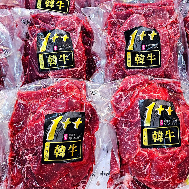 1++ 한우 설꽃 로스 구이 4~5인분 800g, 1세트
