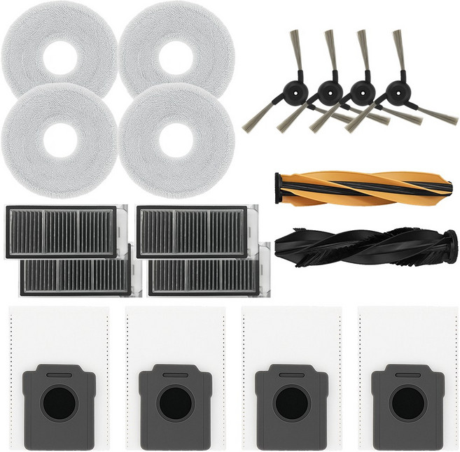 [호환] 드리미 L40S Pro Ultra 프로 울트라 물 걸레 더스트백 필터 브러쉬 소모품 세트, 1개