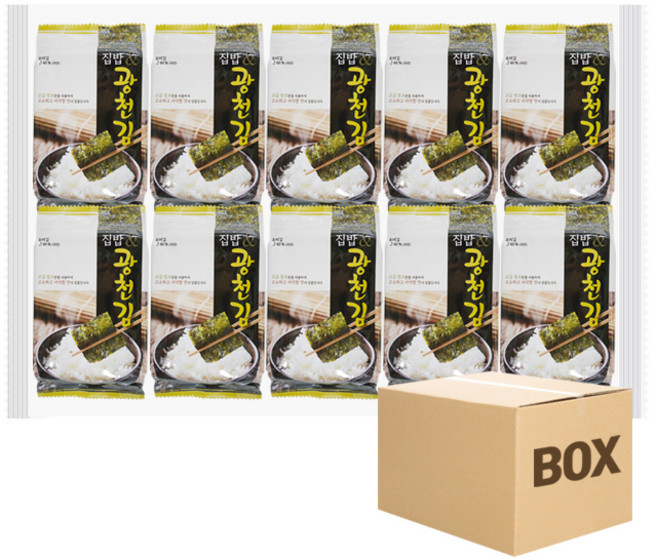 집밥앤 광천김 (도시락김), 80g, 10개