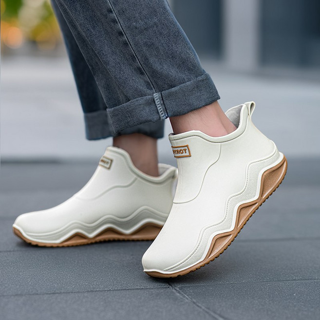 YANGTA 커플 패션 숏 데일리 방수 장마 가벼운 미끄럼방지 레인부츠