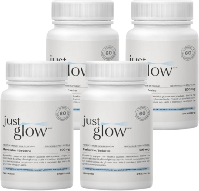 저스트글로우 파이토좀 베르베린 어드밴스드 550mg, 4개, 60정