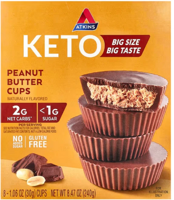 Atkins Keto 앳킨스 땅콩 버터 프로틴 8개입, 1개, 240g - 쿠팡