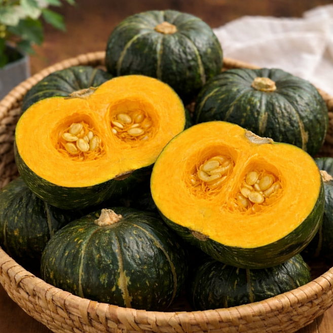 단독특가 특상품 고당도 밤호박 단호박, 1박스, 2kg