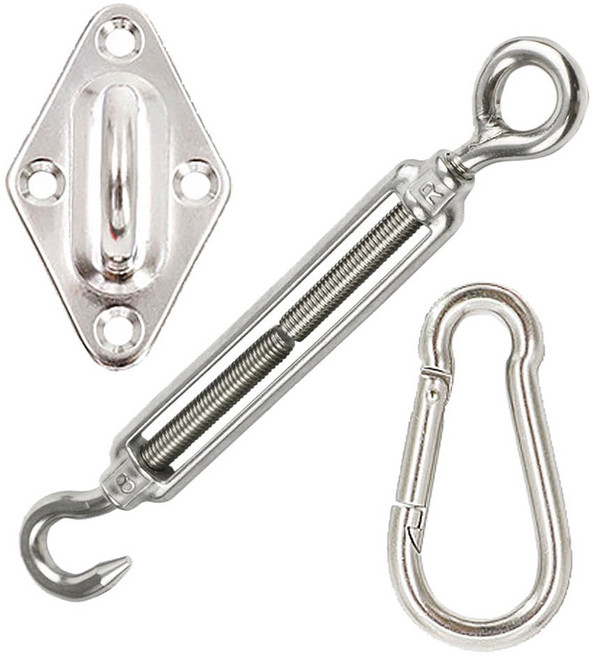 파파가든 그늘막 연결고리 썬쉐이드 천막 차광막 테라스 카페, 패드아이, 5mm