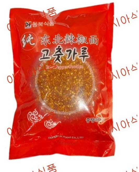 아시아식품 동북 고춧가루, 6개, 500g