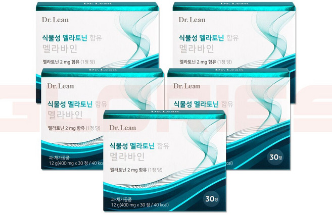 닥터린 식물성 멜라토닌 함유 멜라바인 소마토 원료 30정 5박스 5개월분, 5개