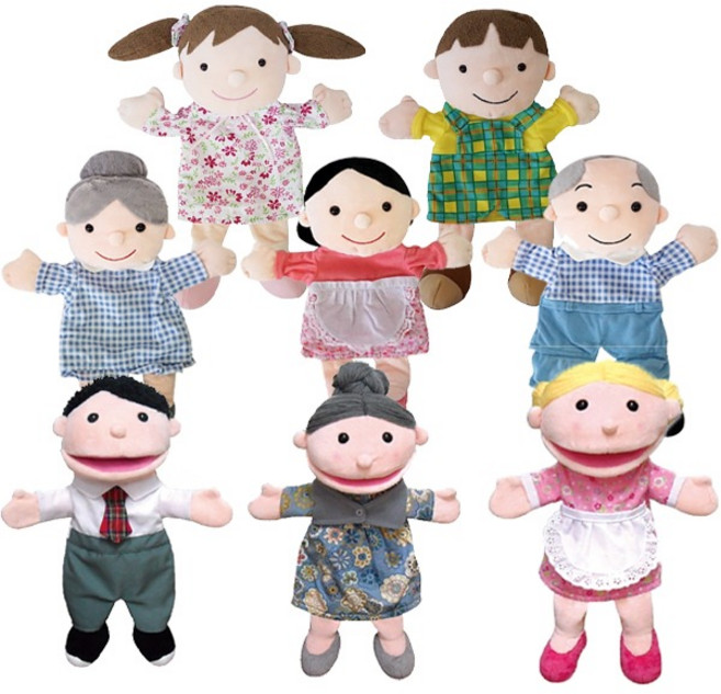 MK 가족 말하는손인형 구연동화 인형극 역할극, 2320손인형마법사, 1개