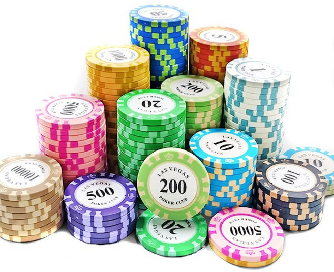 영라이즌 국제규격 마카오 카지노칩 포커 칩 세트 1개, 50.000 오렌지