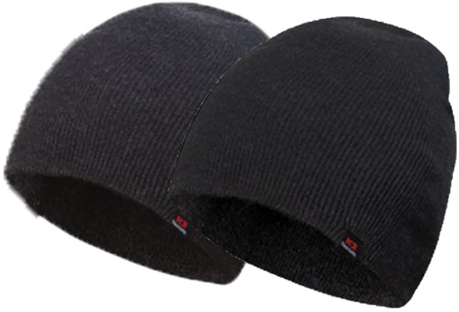 K2세이프티 [ 1+1 ] 정품 니트 비니, 블랙(검정)+블랙(검정)